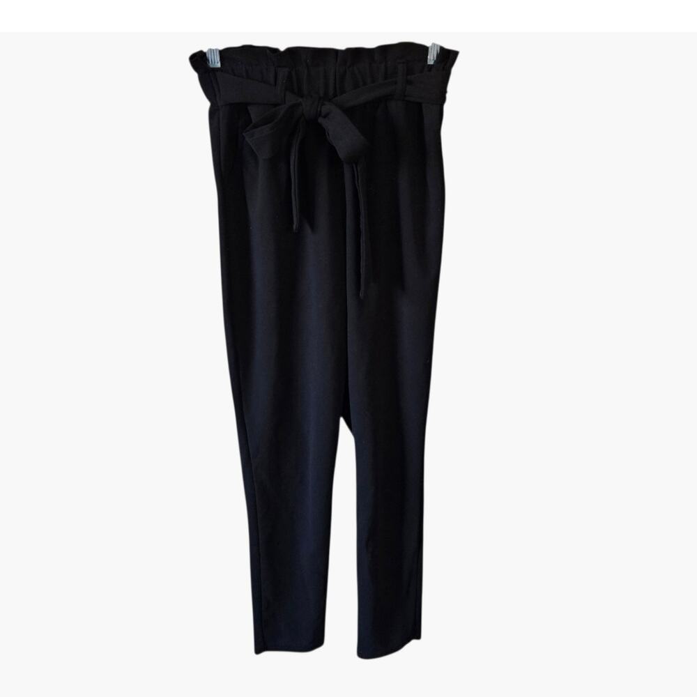 ShoSho Women's Black Paperbag Pants SZ S